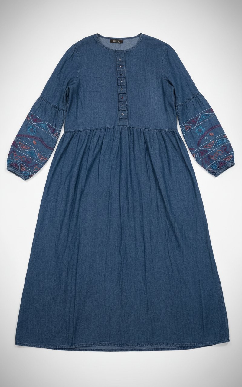 Robe djean broderi 
