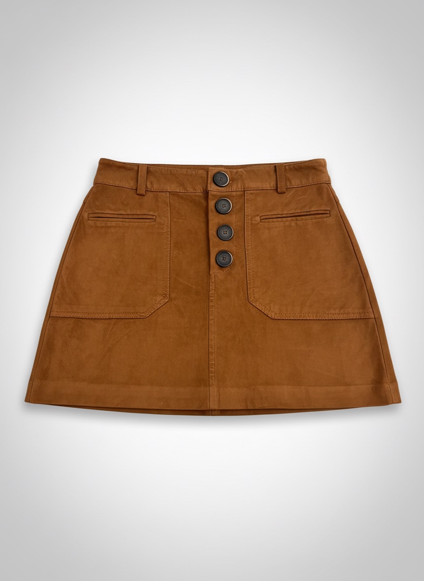 Jupe suédine camel Zara 