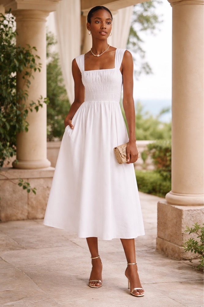 Robe Pierre Cardin en 100% Lin