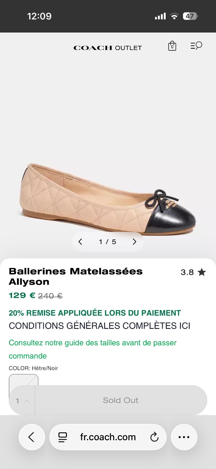 Ballerines COACH