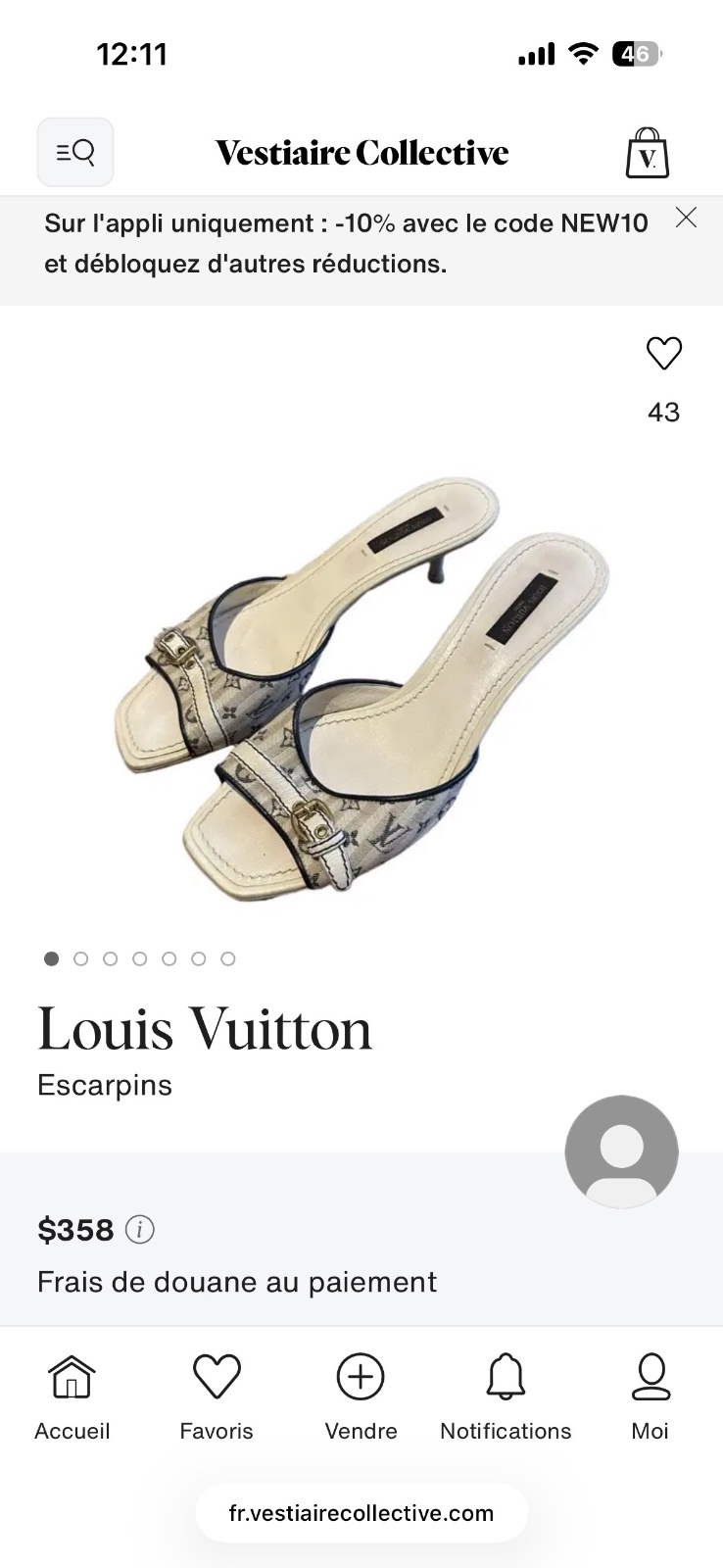 Sandales Louis Vuitton vintage