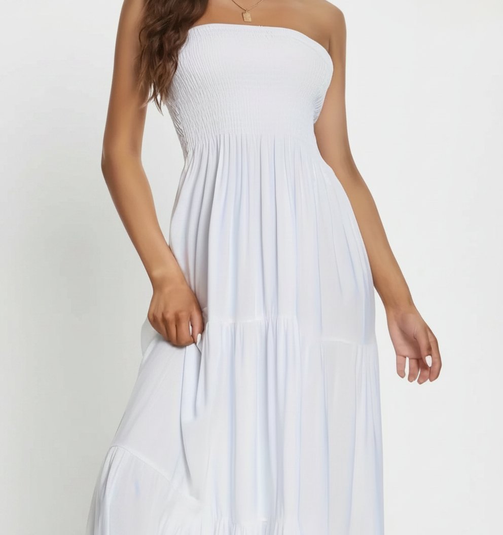 🤍 Robe longue blanche bustier 🤍