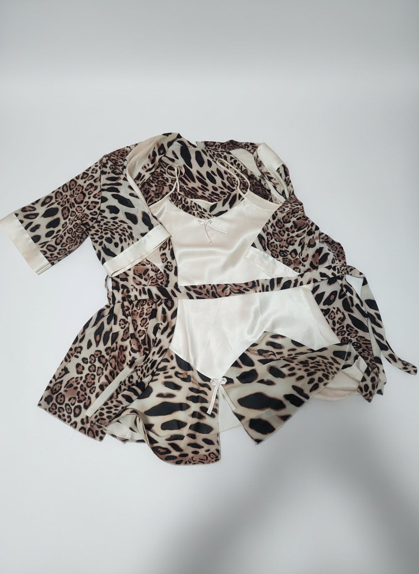 Chemise de nuit tigre 2 pieces
