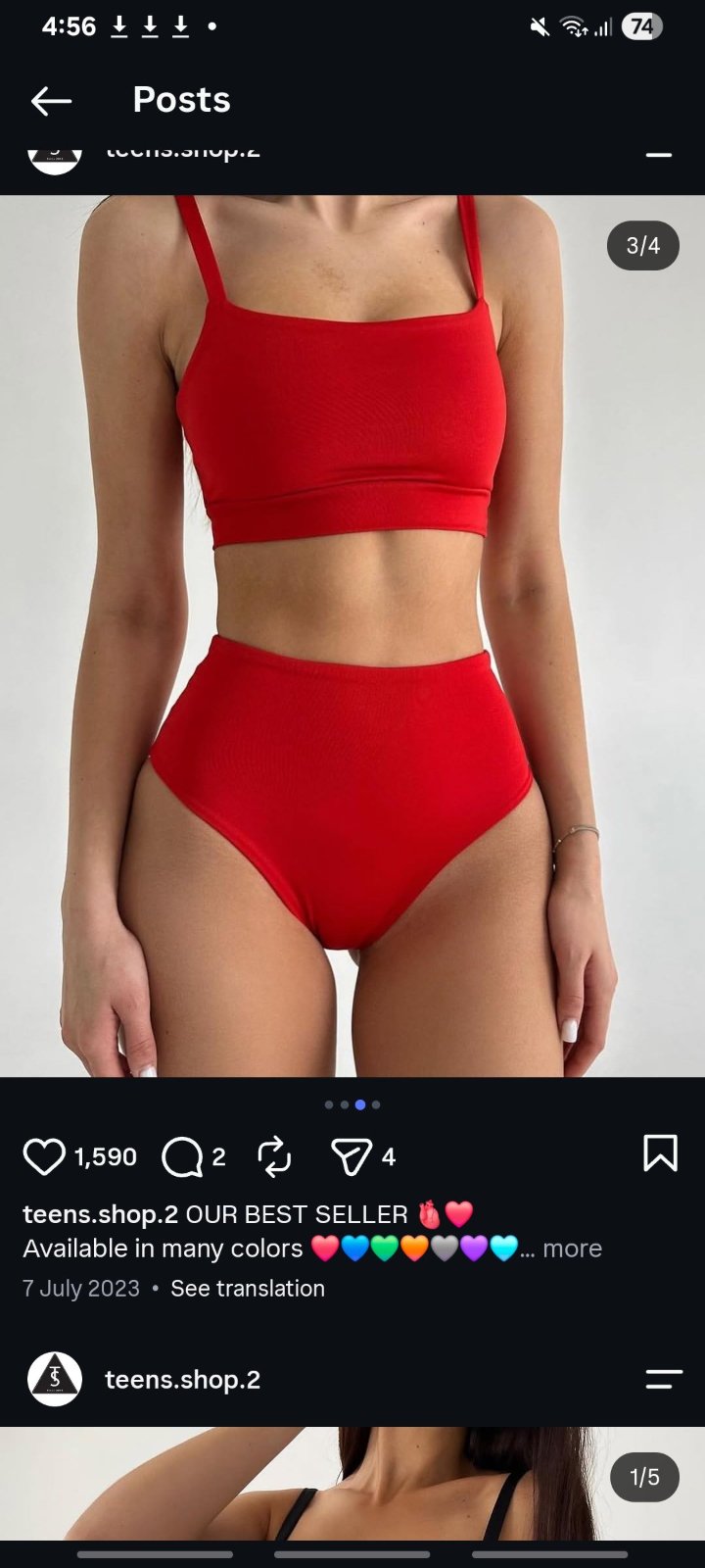 3 pieces bikini en vert