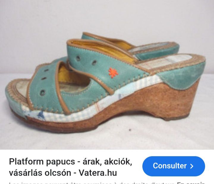 très chic mules vert d'eau fih depho fi la9dam waritou fl photo numéro 4