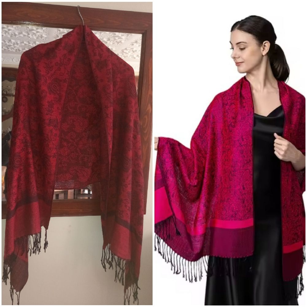  Écharpe rouge très très chic état neuf 