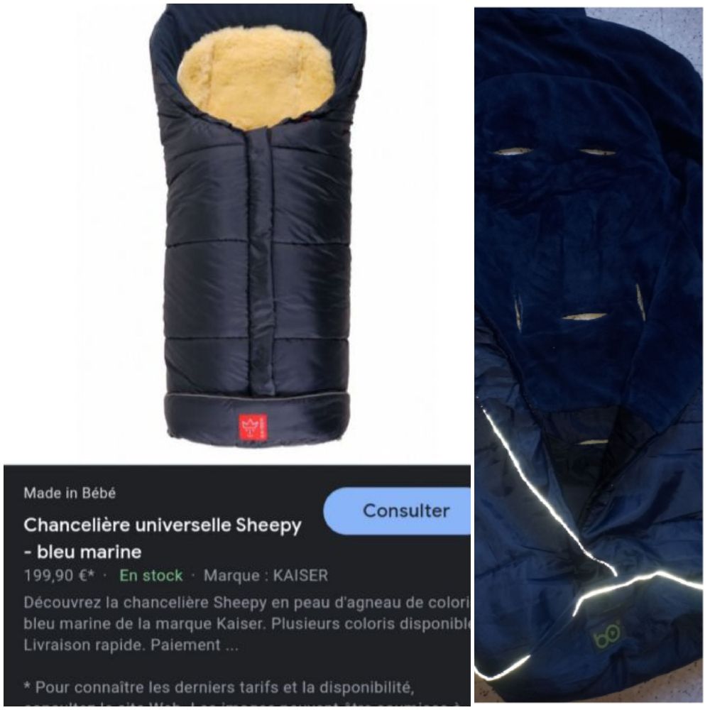 cach couverture de bébé bleu nuit on très bon état 