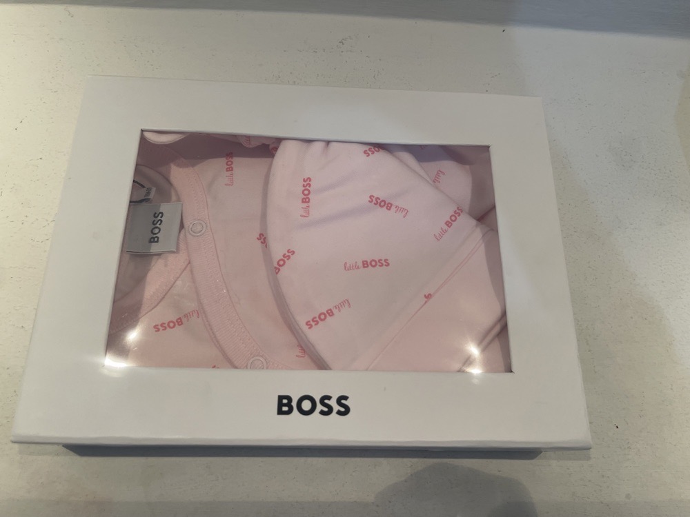 grenouillére en coton pour fillette BOSS