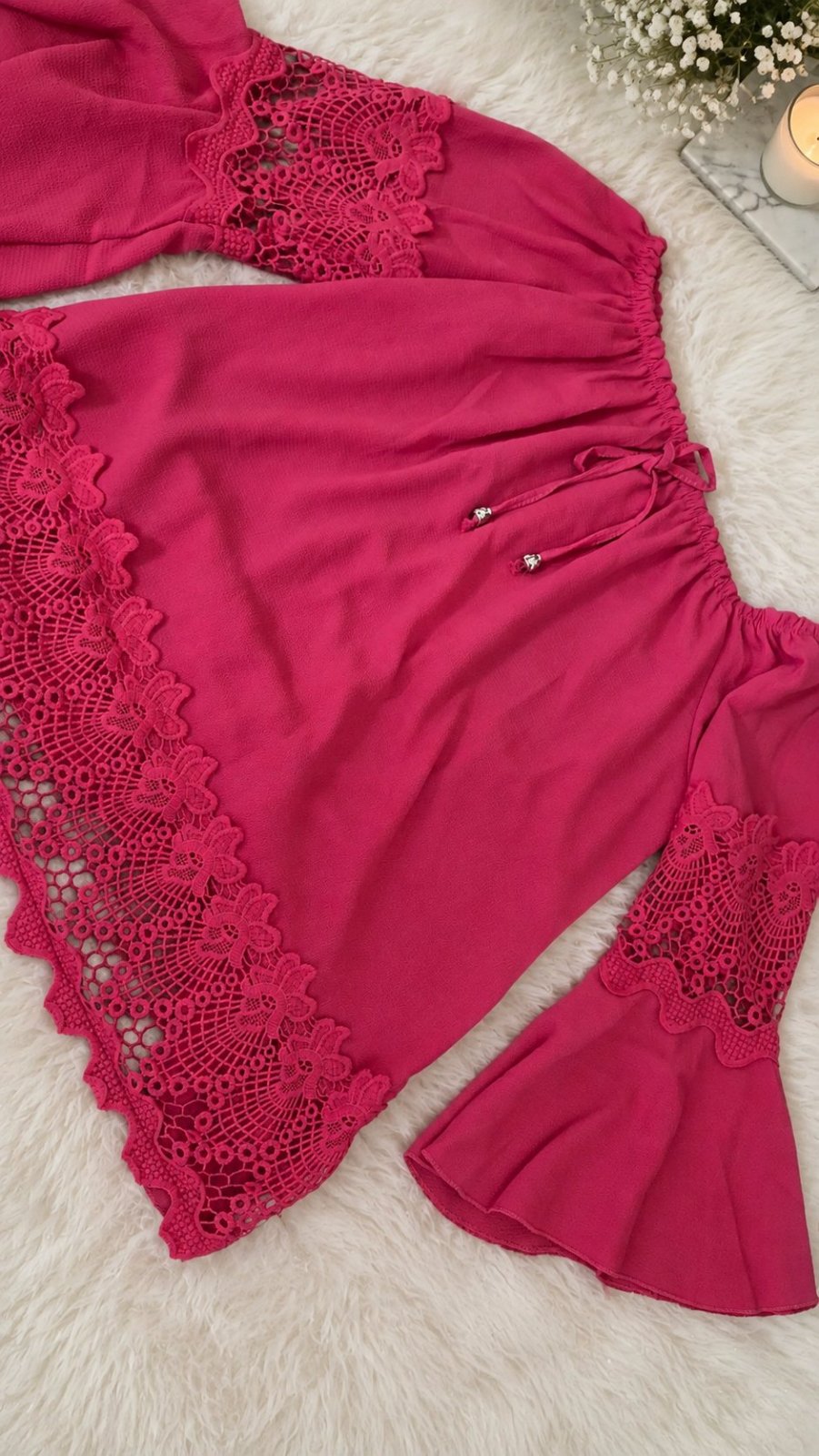Tunique fuchsia chic & féminine