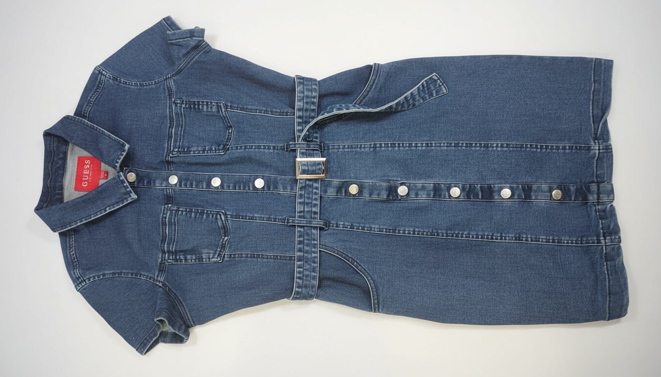 Robe courte en djean bleu GUESS