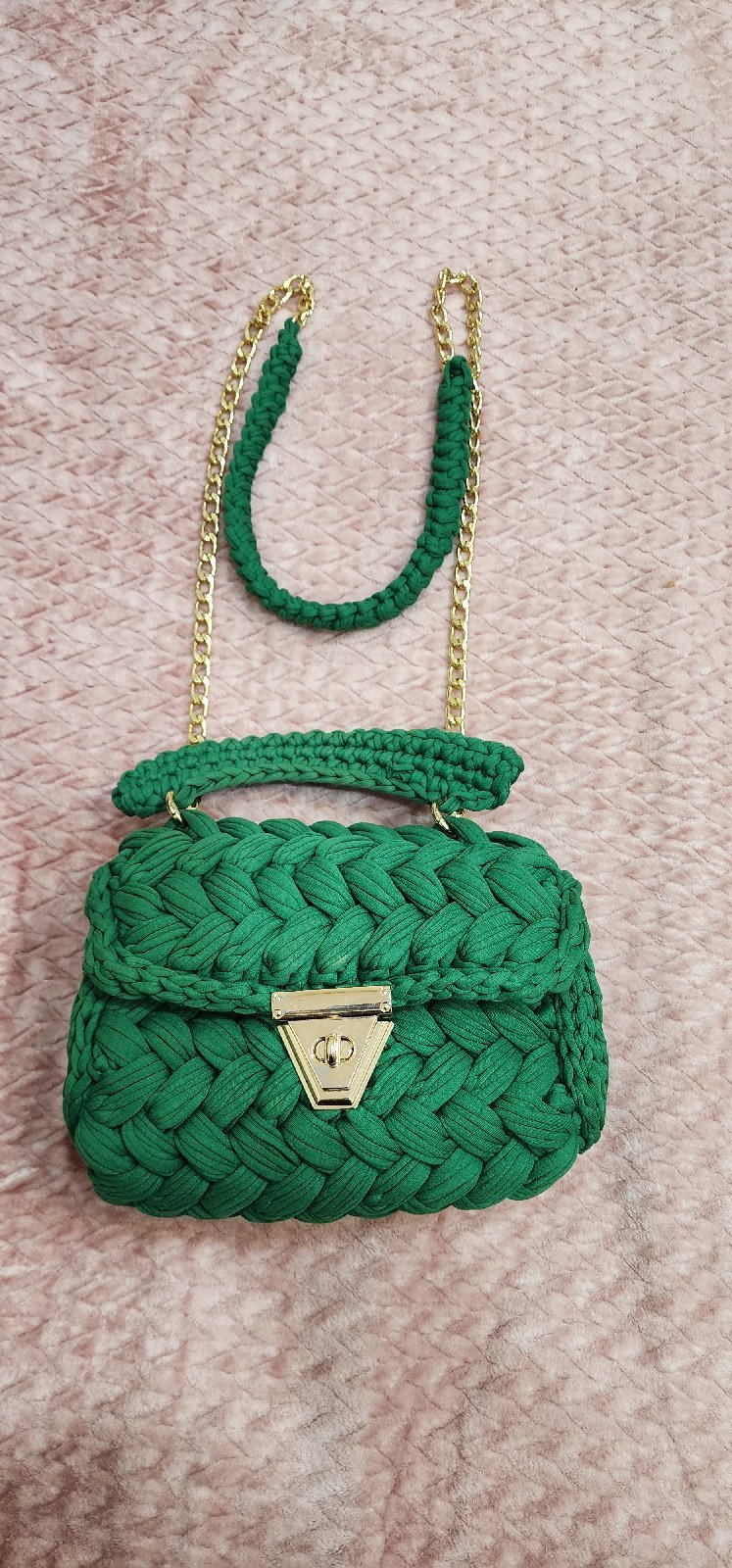 Sac a main vert 