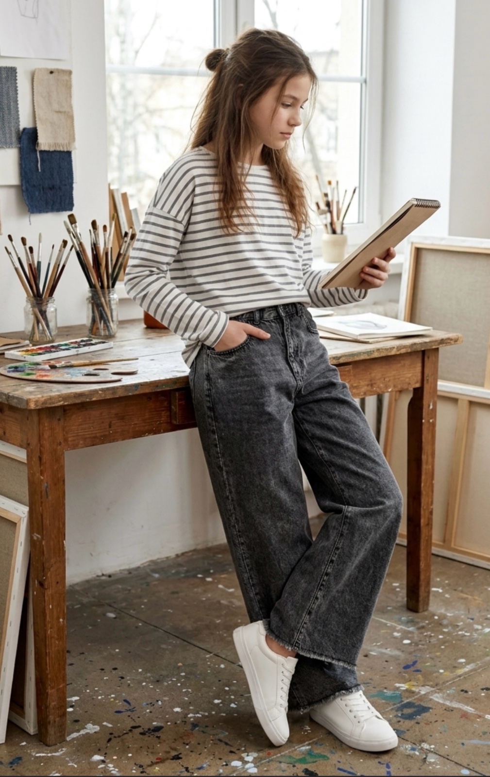 ZARA kids Wide-leg jean