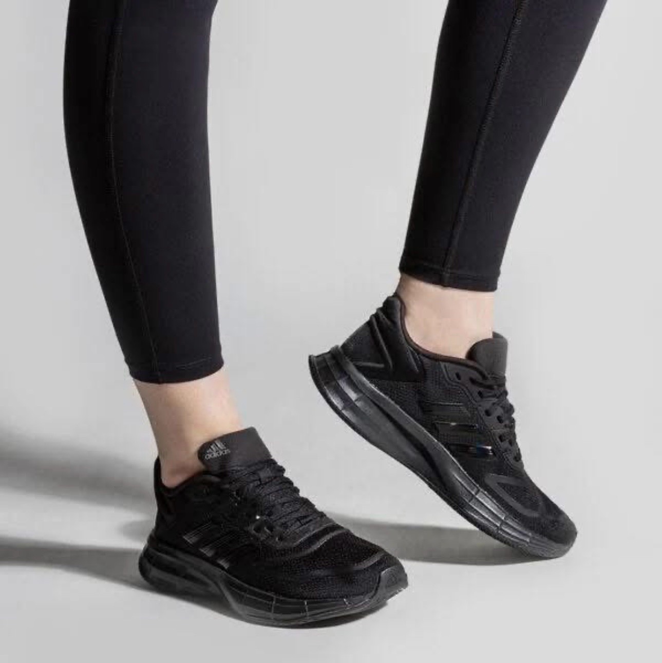 Black adidas duramo 10 running shoes