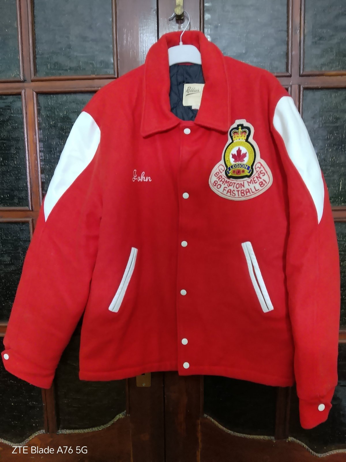 Veste sport vintage manque etichette de compo