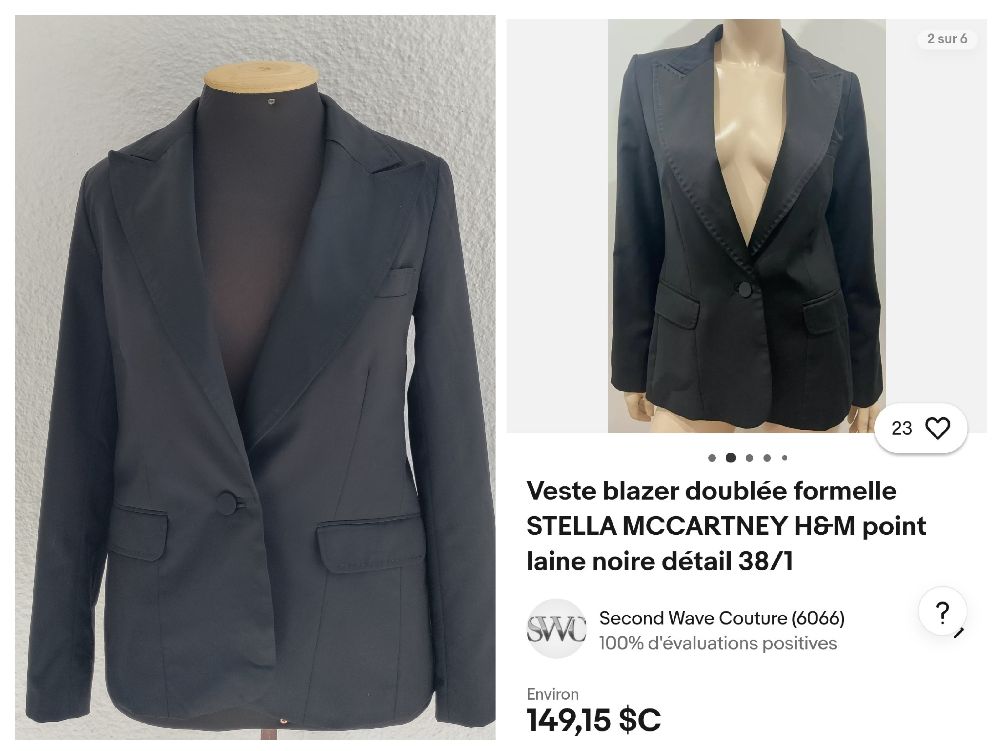 Belle veste femme de Stella McCartney for H &M