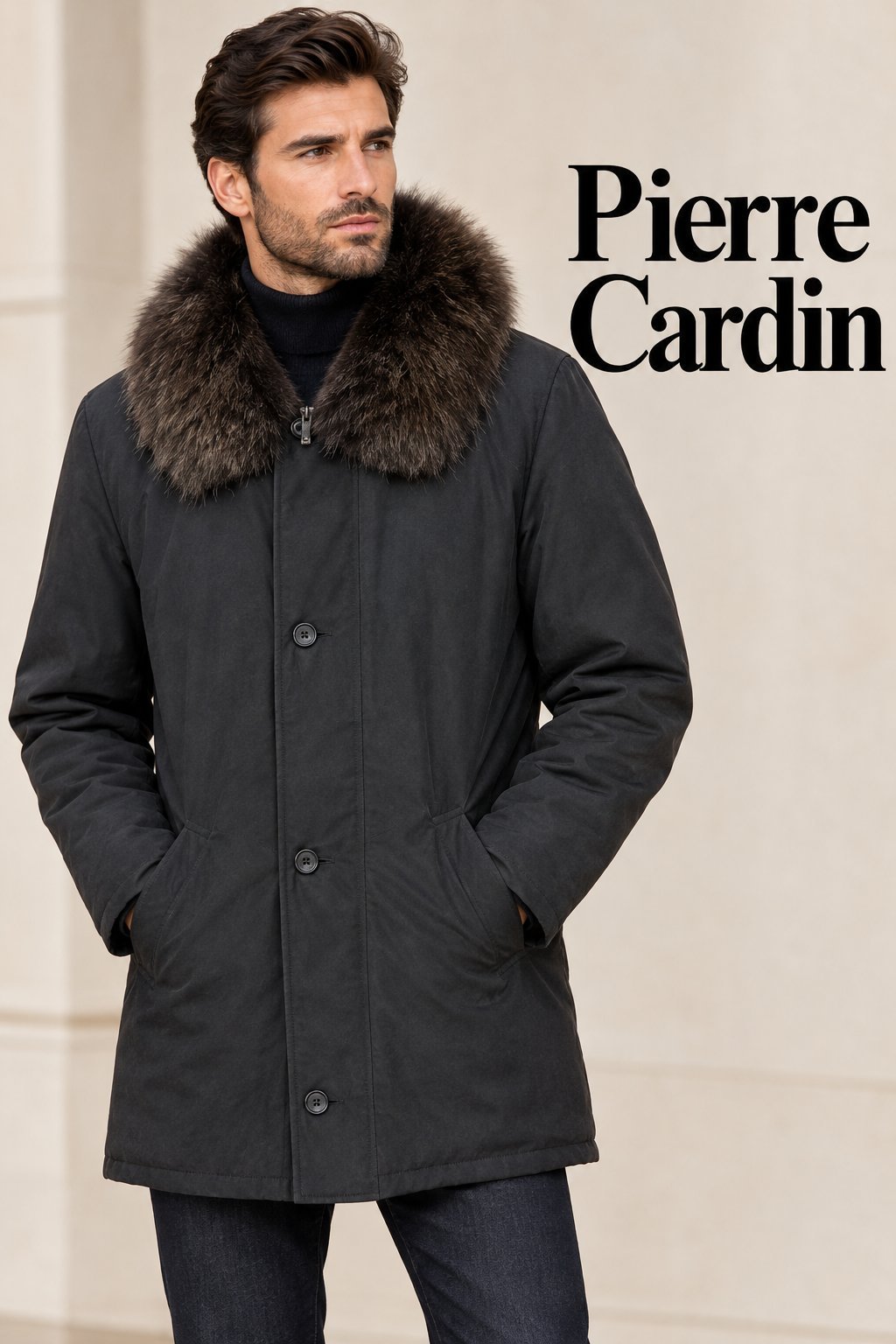 Joli monteau pour homme de Pierre Cardin taille 54 couleur anthracite 