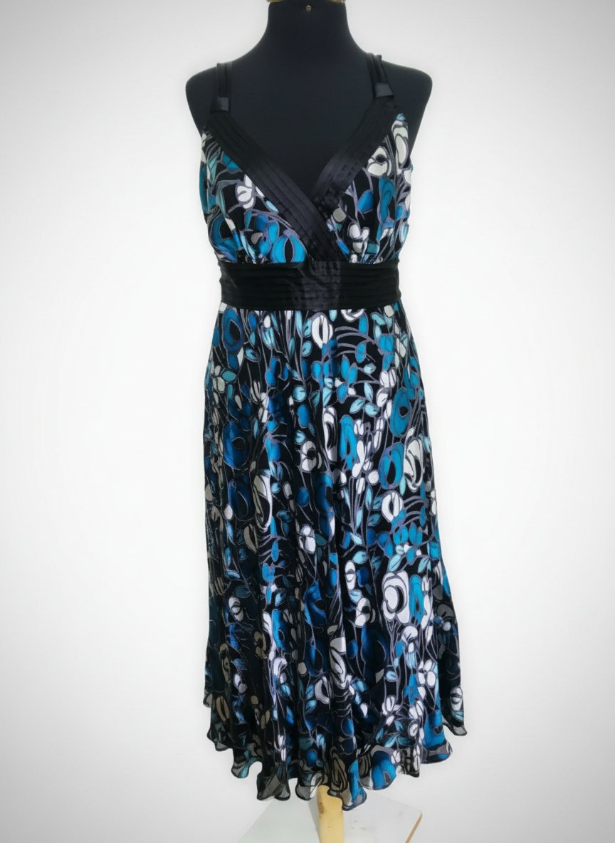 Robe Monsoon en soie et viscose