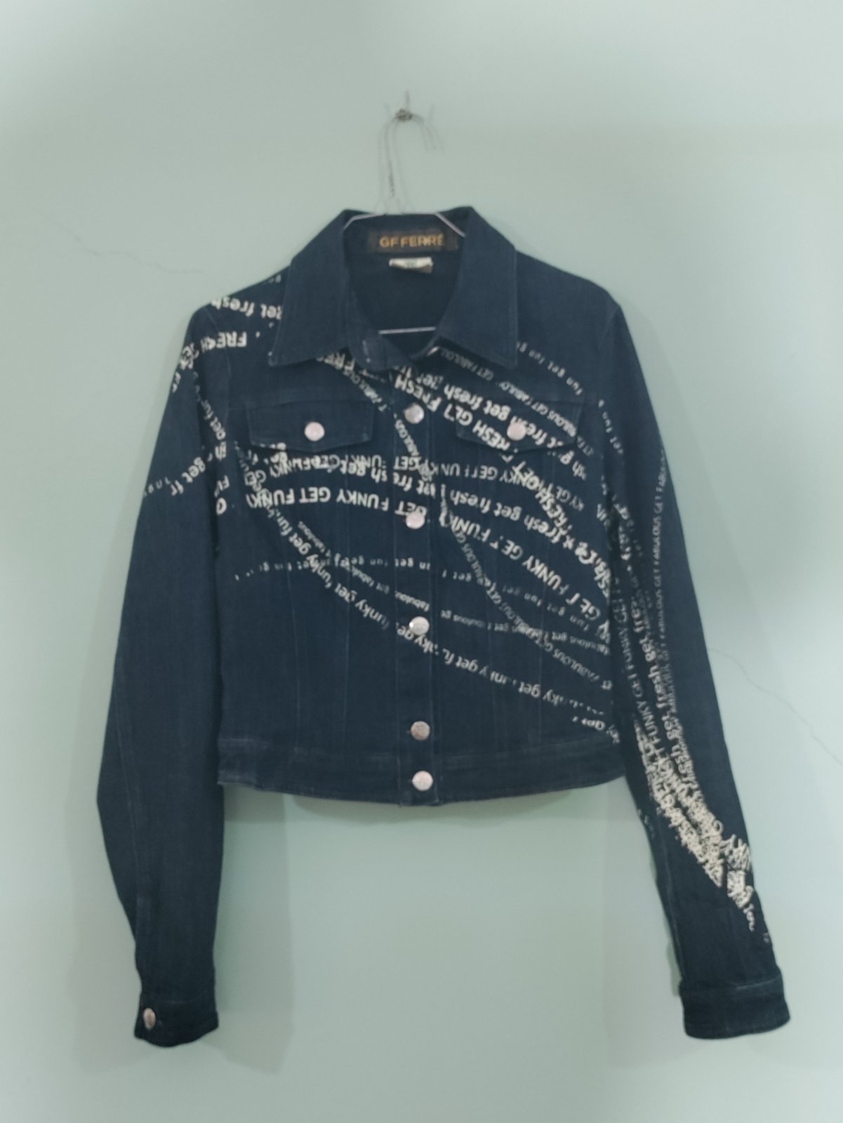 Veste en jean GF by Gianfranco Ferré, édition très limitée et très spéciale tour de poitrine 86cm