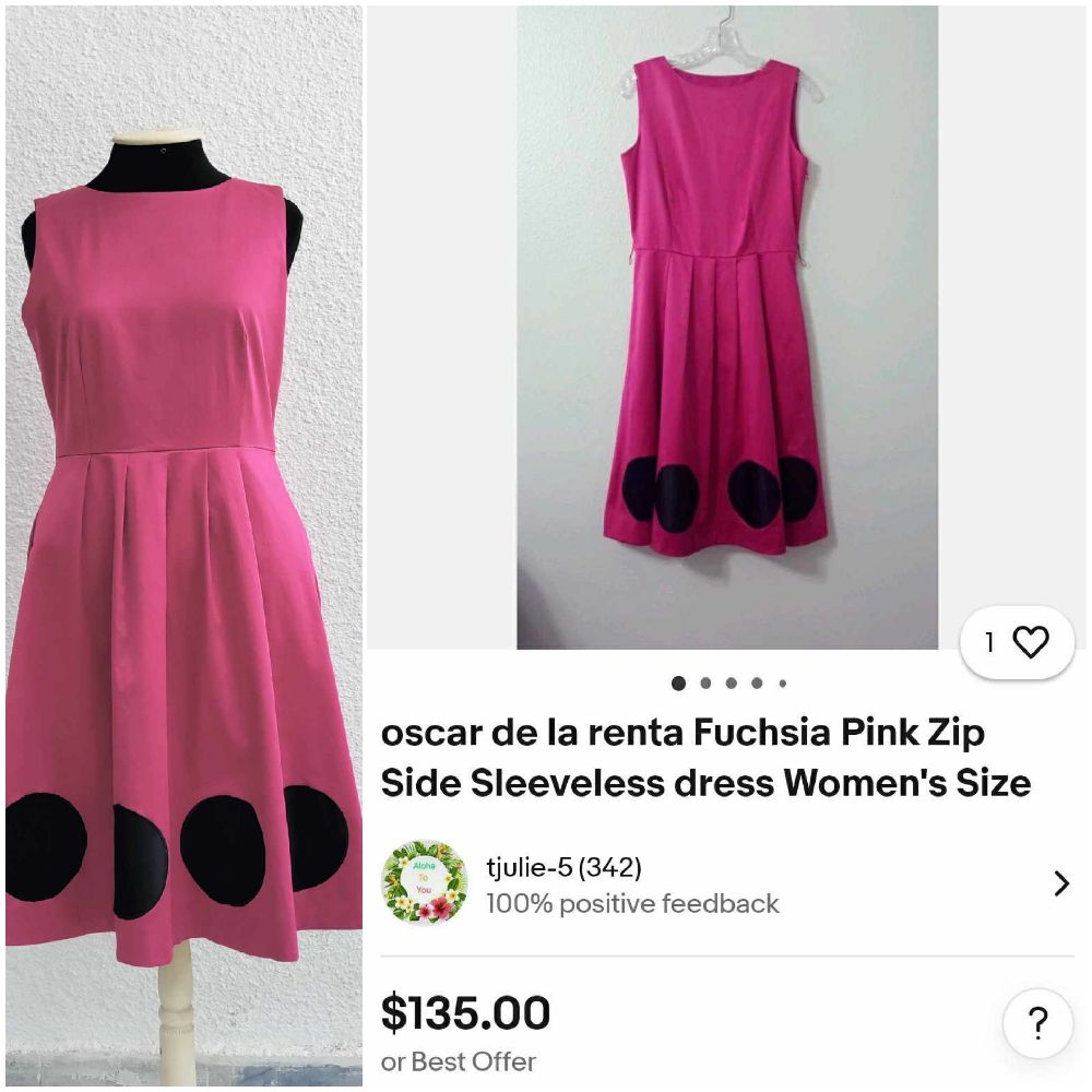 Belle robe de Oscar de la Renta haute couture 