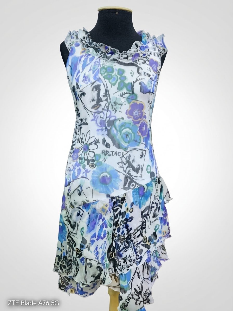 Robe en soie.100% Germano Zama