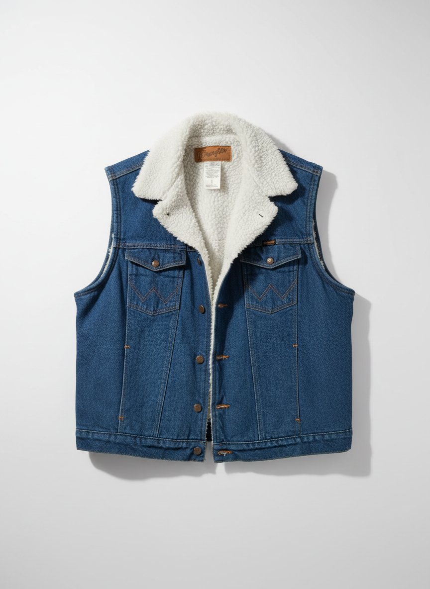Gilet en jean doublé sherpa Wrangler