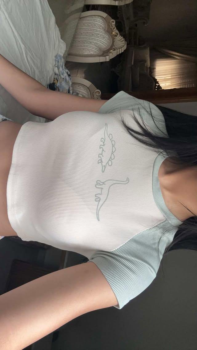 Top beige et vert shein 36/S