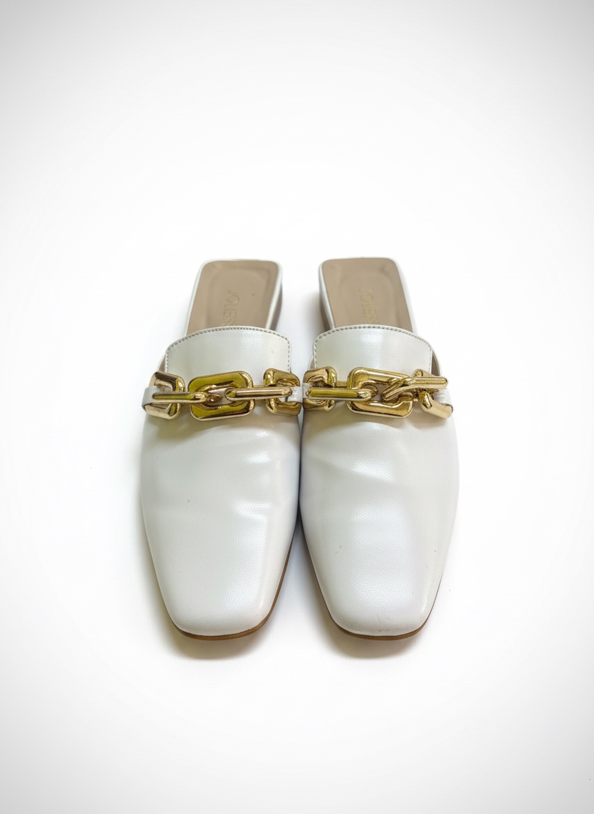 Mules blanches