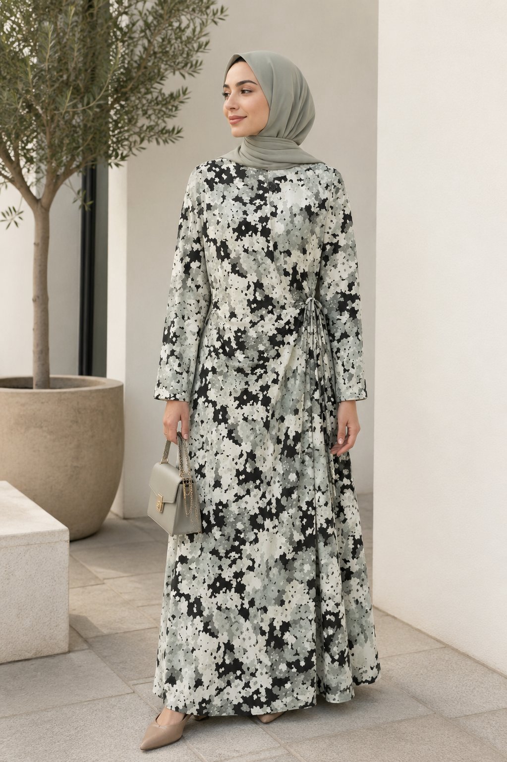 Robe voilée 