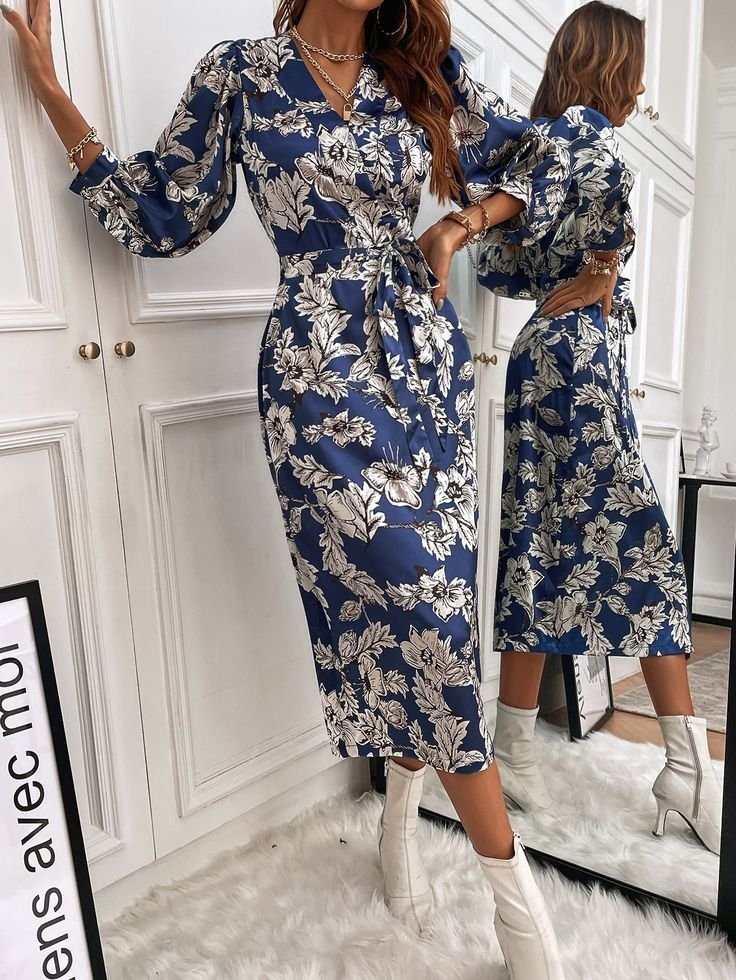Robe satiné style chanel