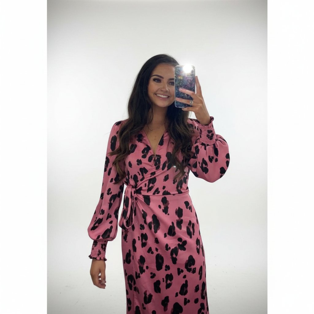 Robe rose tigre 