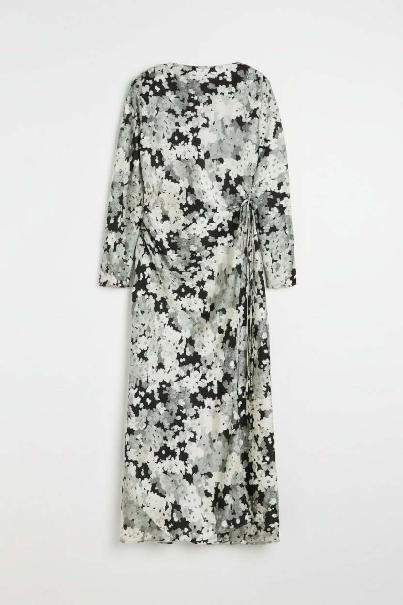 Robe soirée voilée 