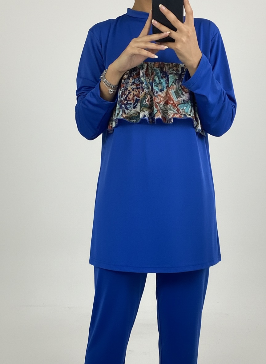 Maillot de bain couvrant blue burkini