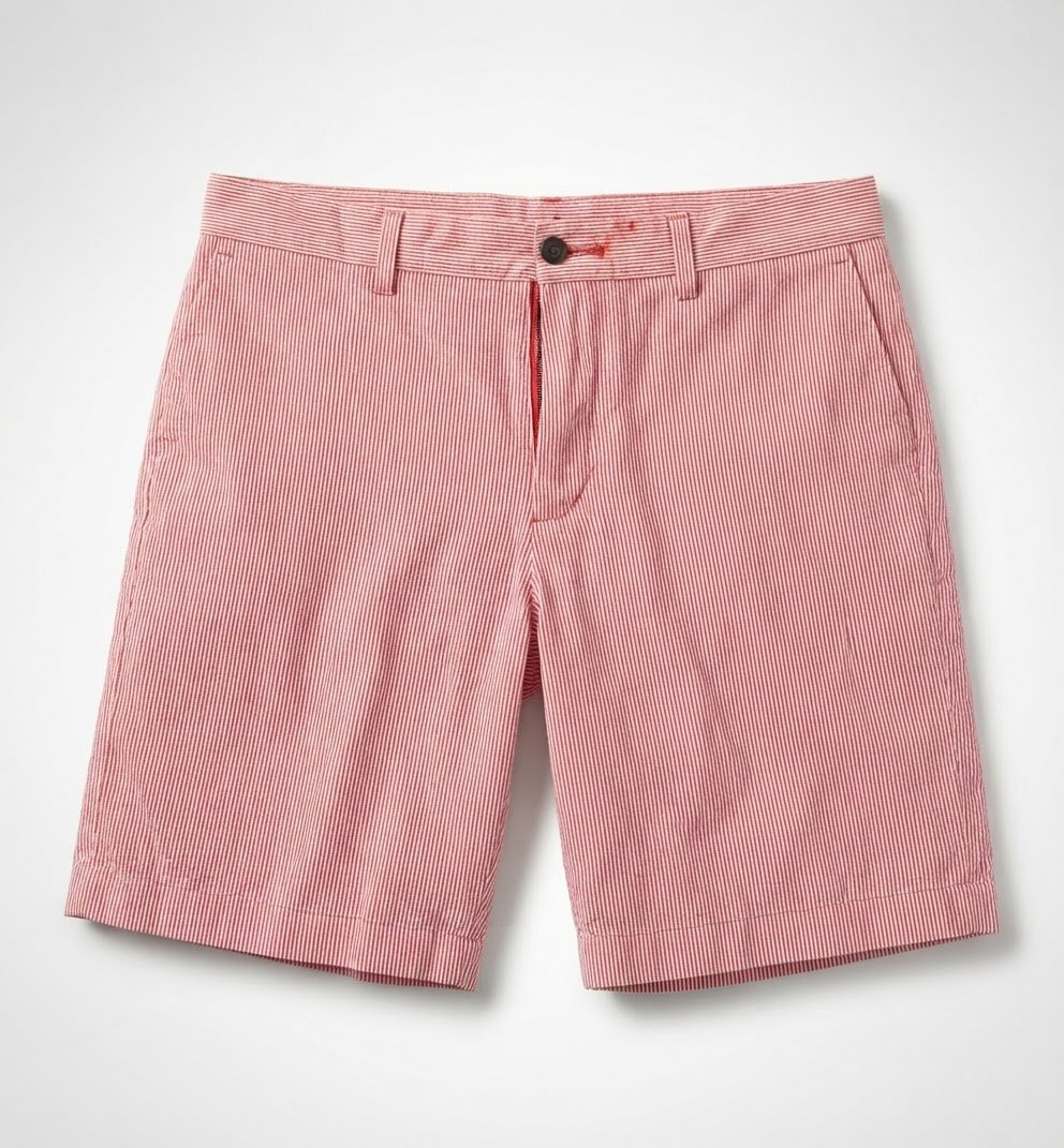 Bermuda rayé rouge Banana Republic 