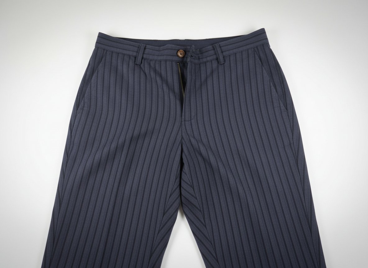 Bermuda rayé noir bleu aubergine
