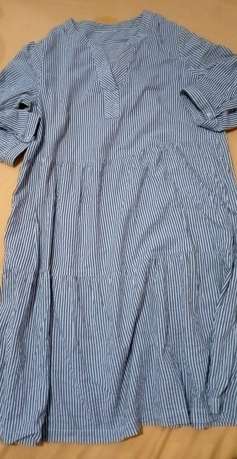 Chemise long vert rée tendance 