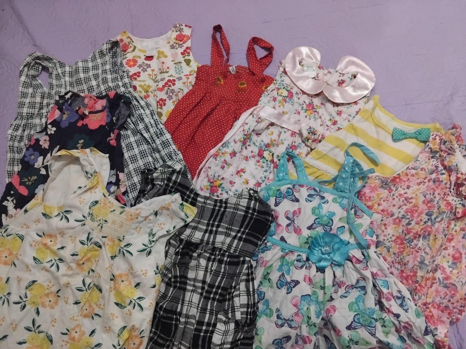 10 jolie robe fille 12/18 mois