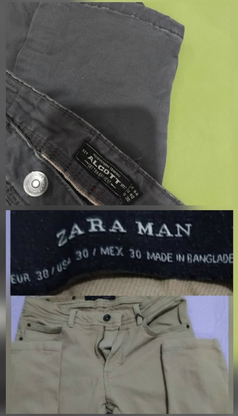 2 pantalons taille S