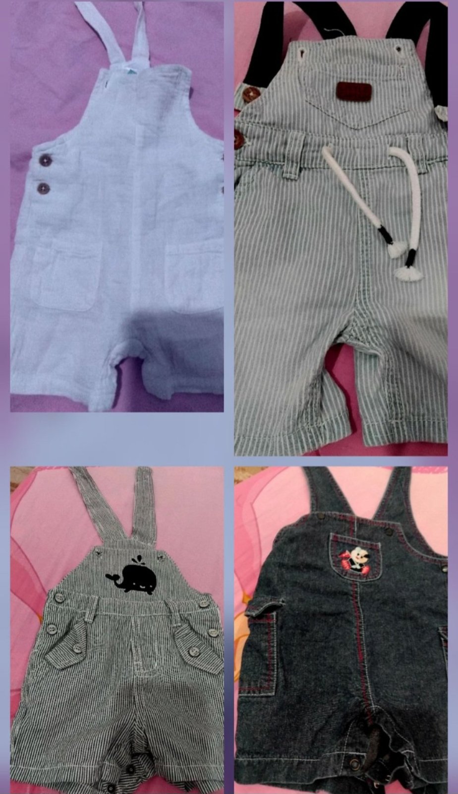 4 salopet bébé 6mois 