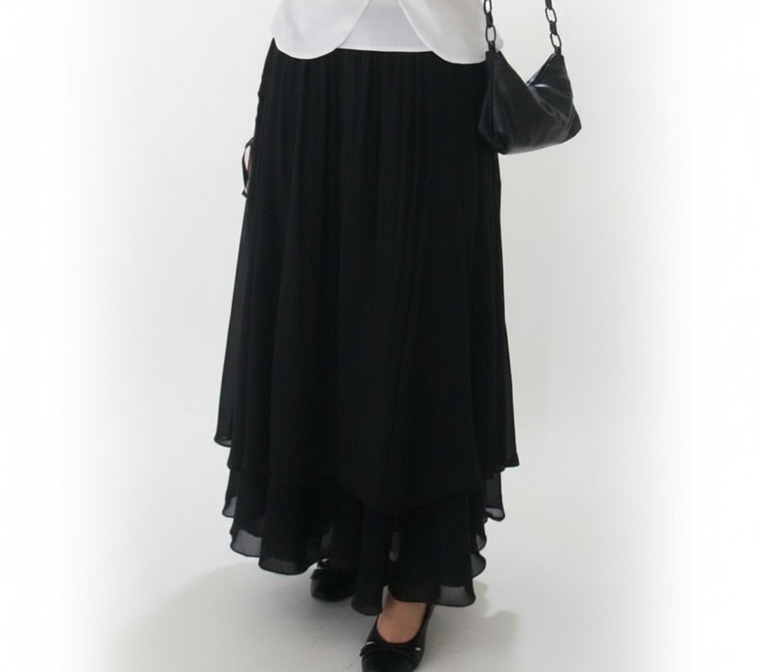 Jupe noire soirée taille standard 