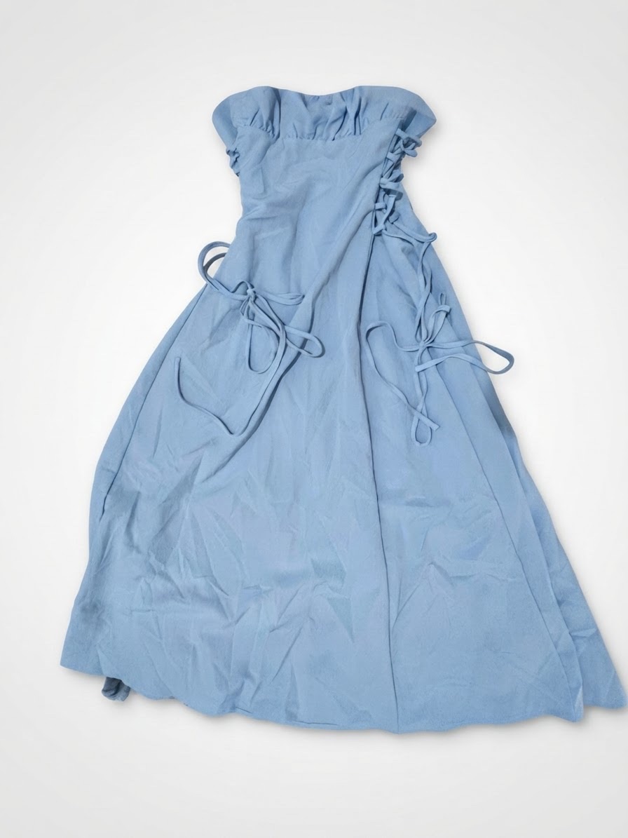 Robe bleu shein ajuster tlabes taille M 