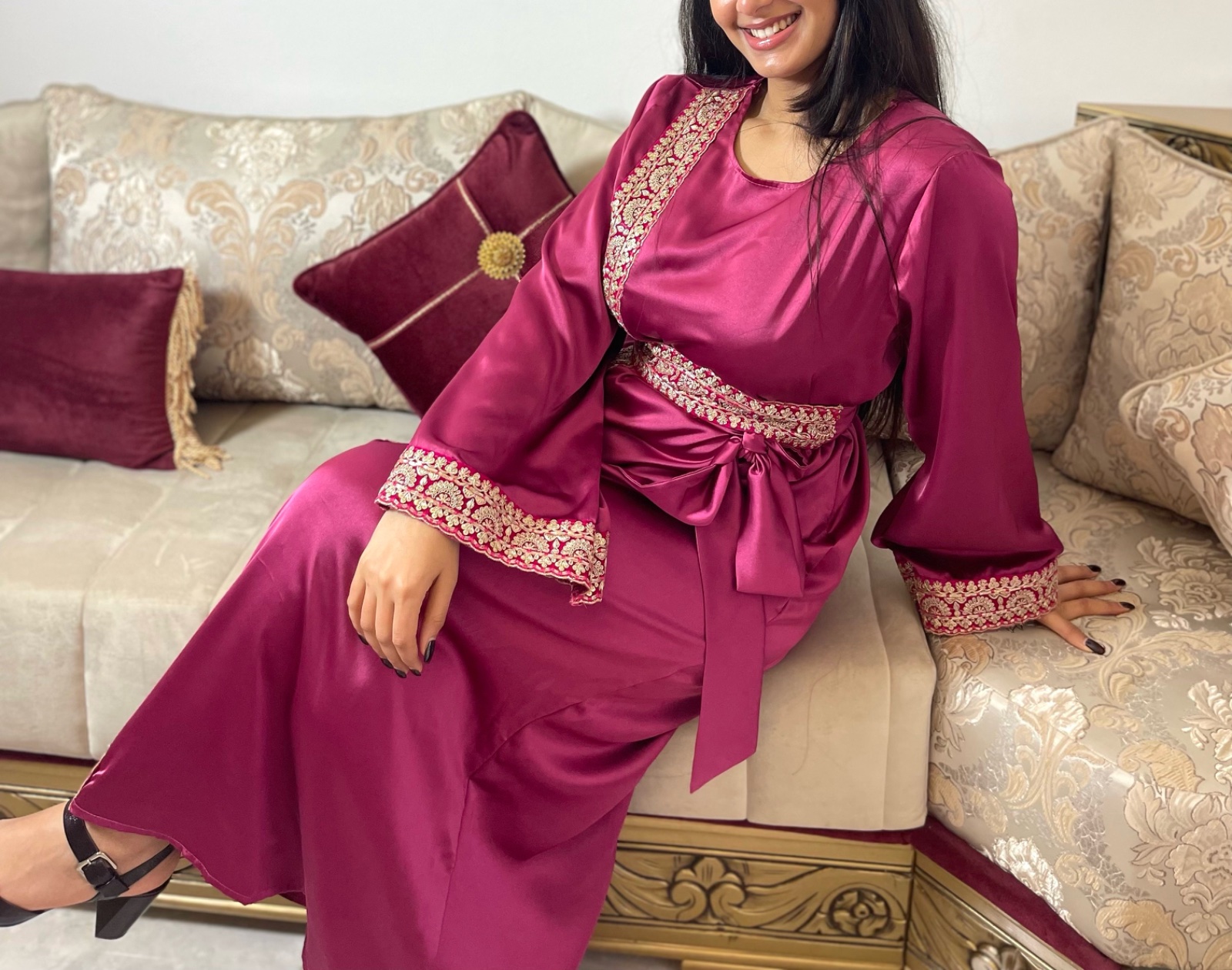Robe satin