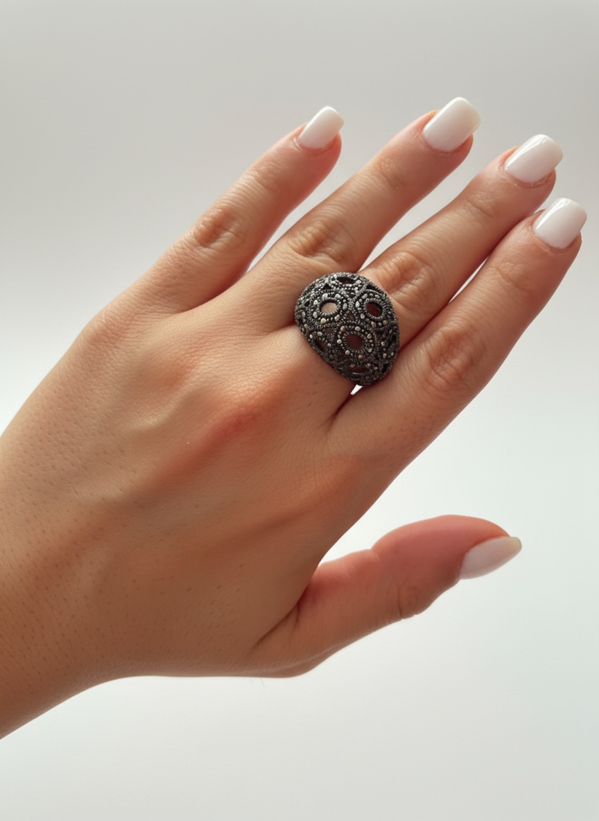 Bague vintage en argent Sterling 925