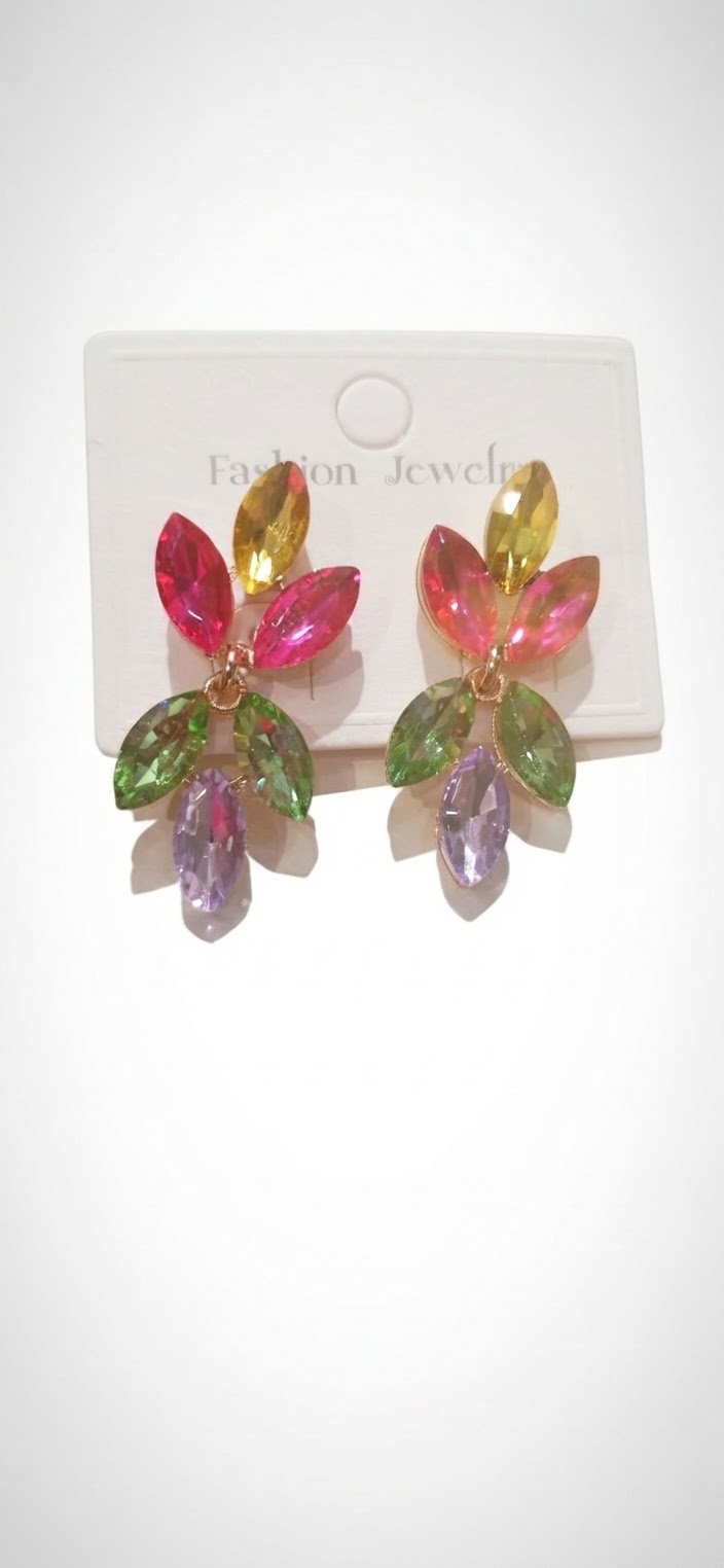 Boucles d'oreilles colorées