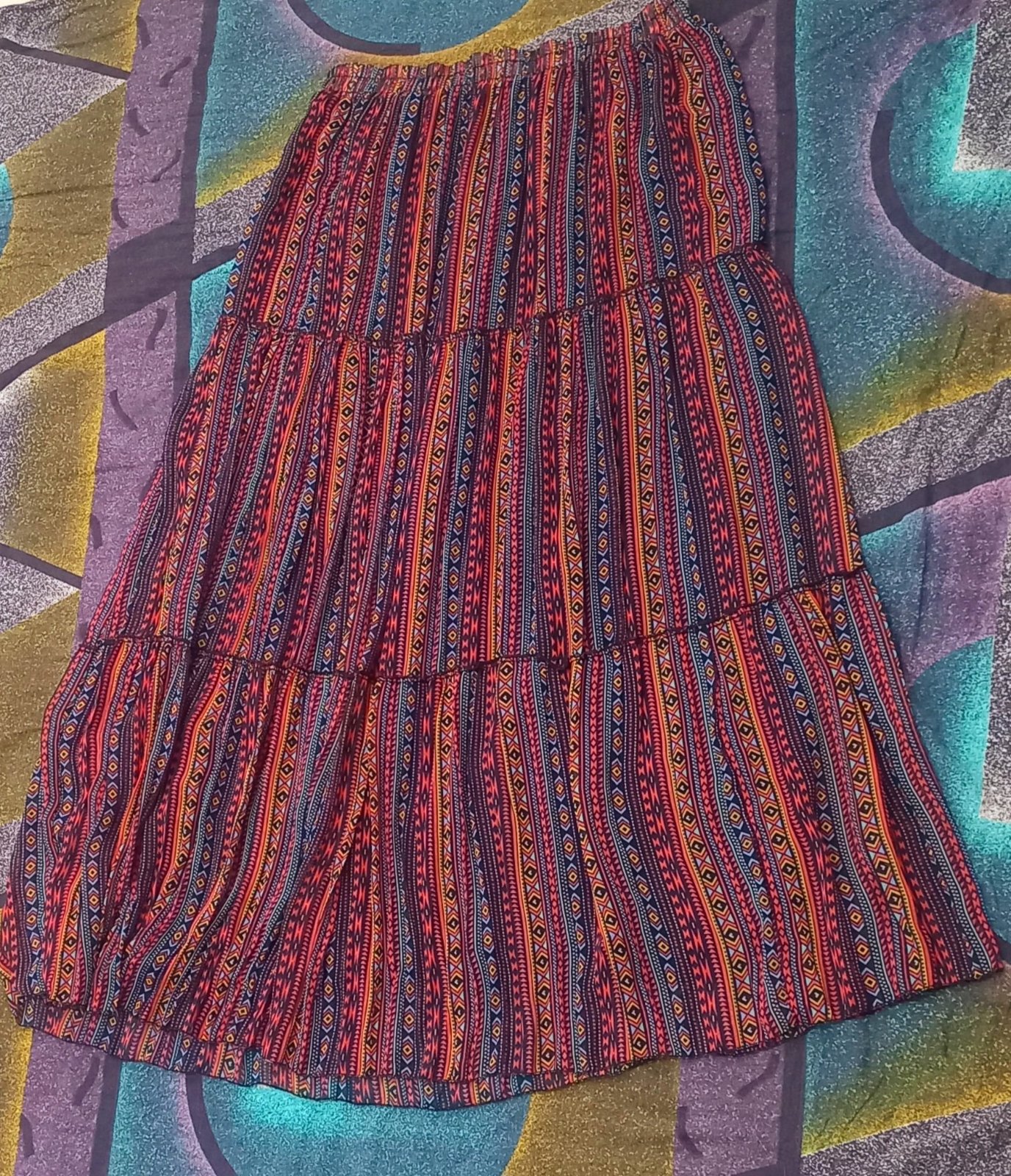 Jupe multicolore taille standard 
