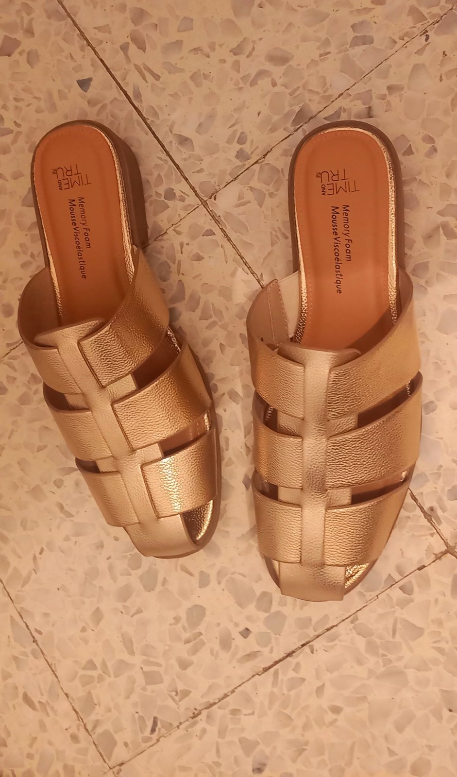Gold Slippers very comfortable and stylish