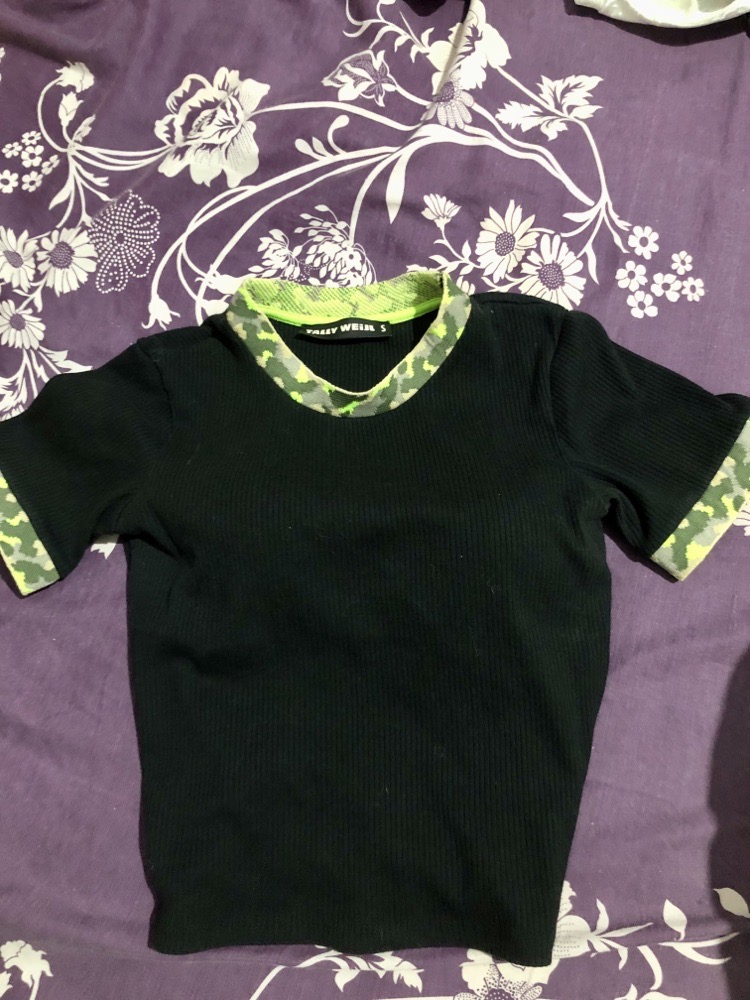Crop Top noir 