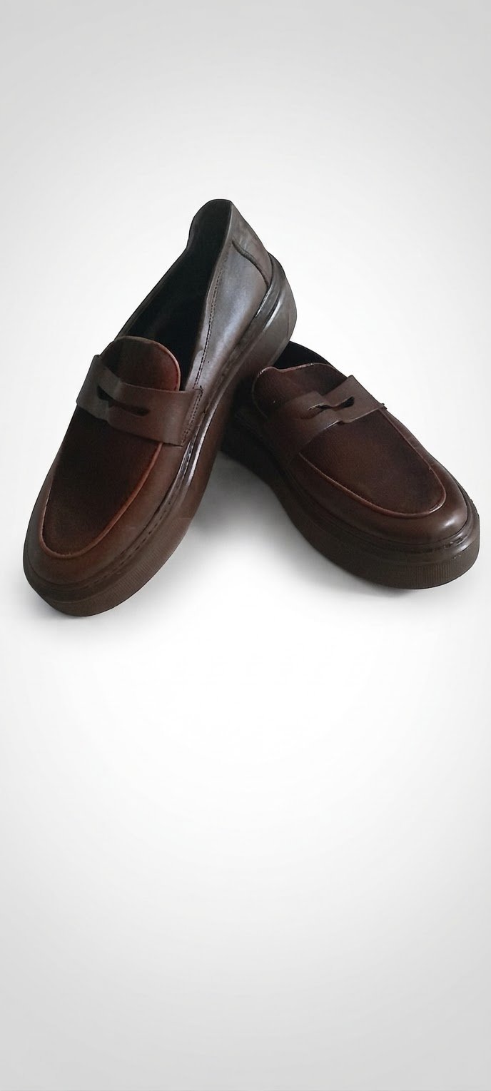 Chaussure cuir marron