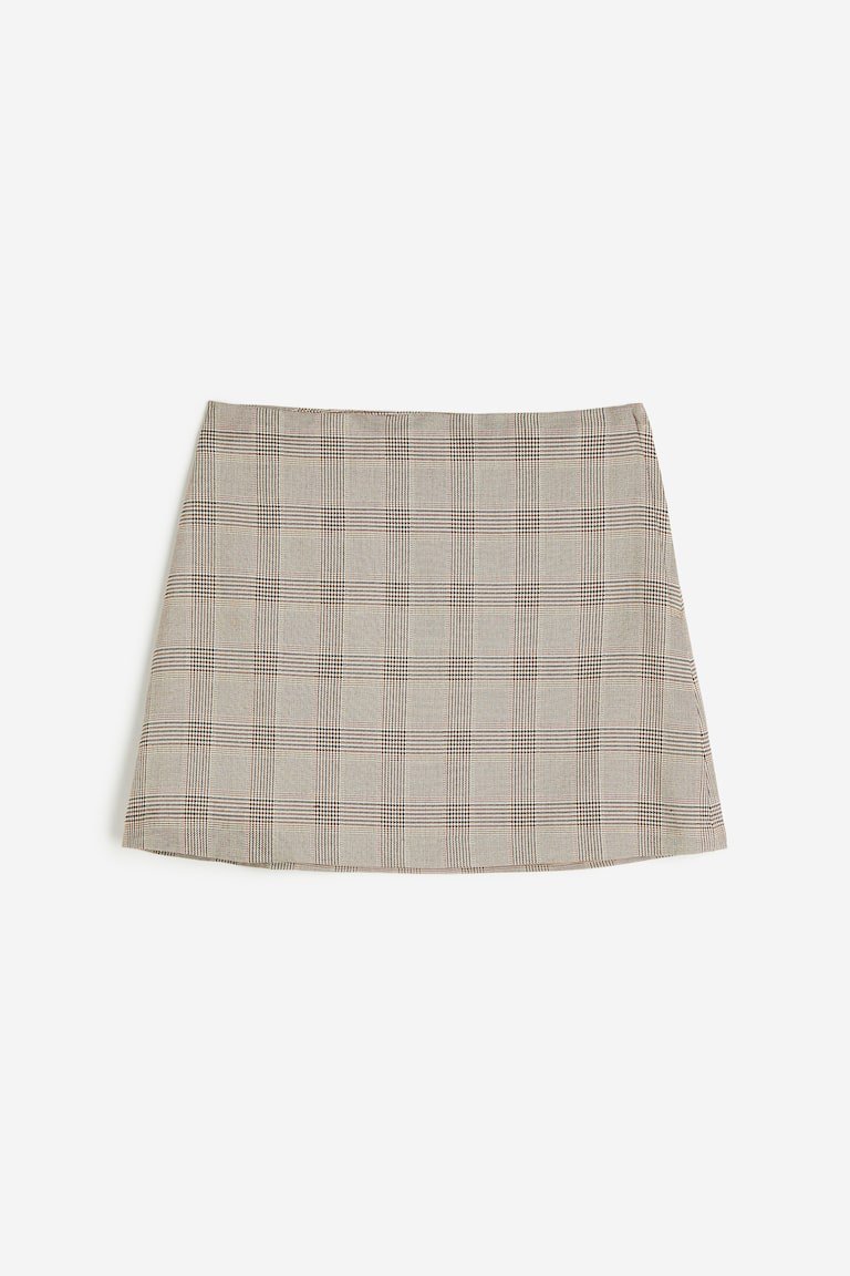 Jupe mini beige 