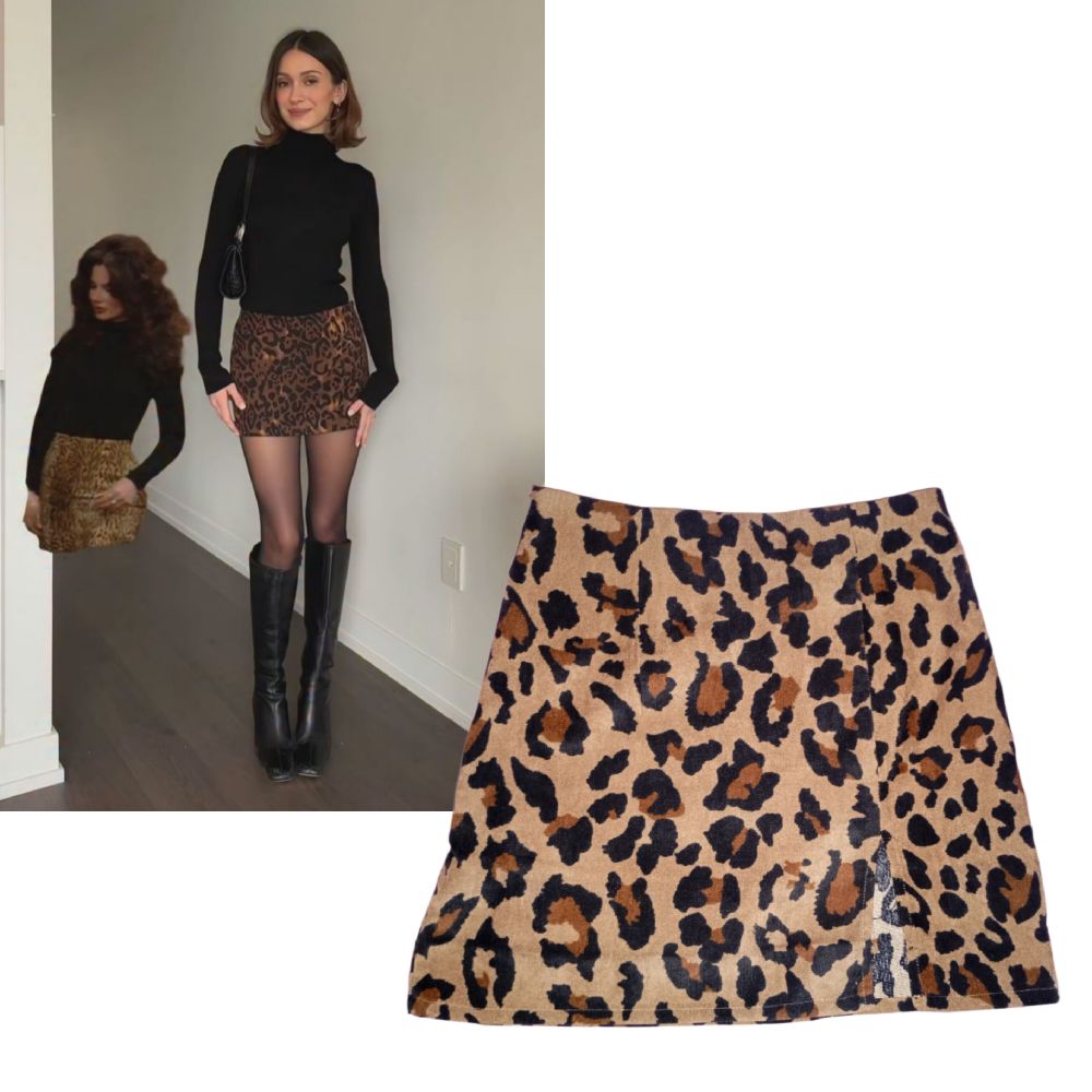 Jupe léopard/leopard print skirt
