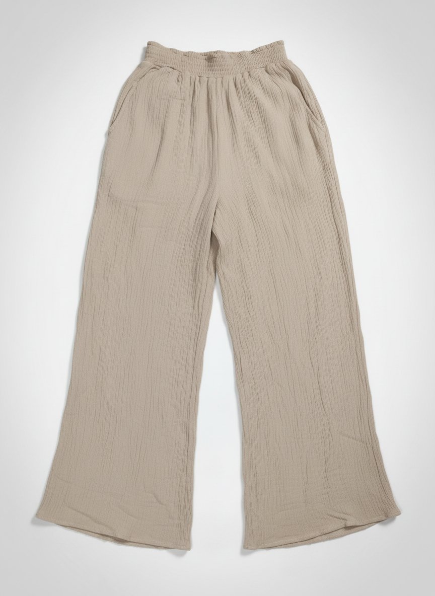 Beige linen pants 